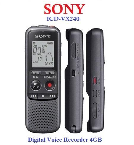 SONY ICD-PX240 Digital Voice Recorder 4GB PX Series NEW (Export)628630861251851121
