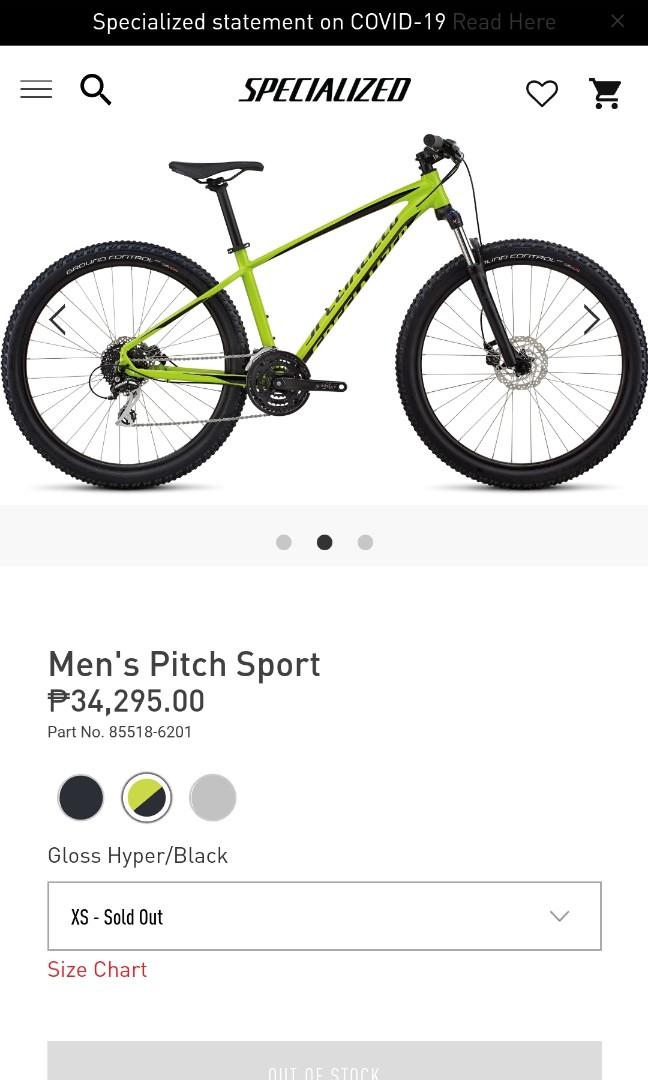specialized bike pitch sport