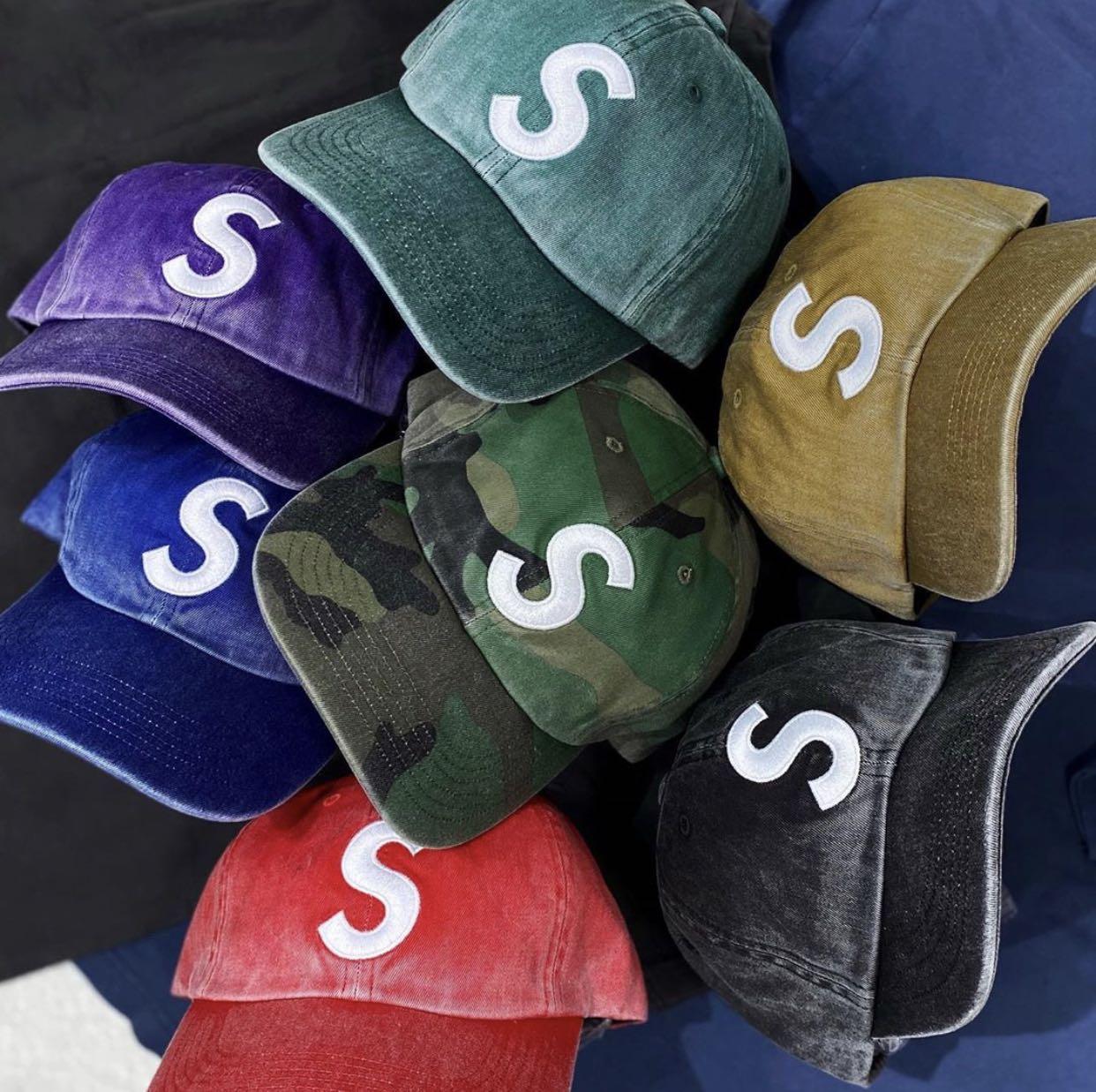 Supreme 20SS S Logo 6 Panel Cap 紅色, 男裝, 手錶及配件, 棒球帽、帽