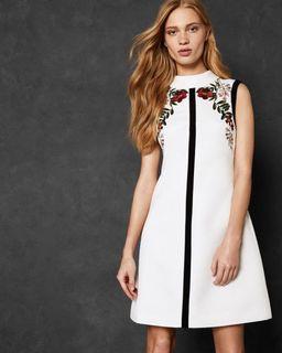 Ted Baker Aimmiid Kirstenbosch Embroidered Dress, size0