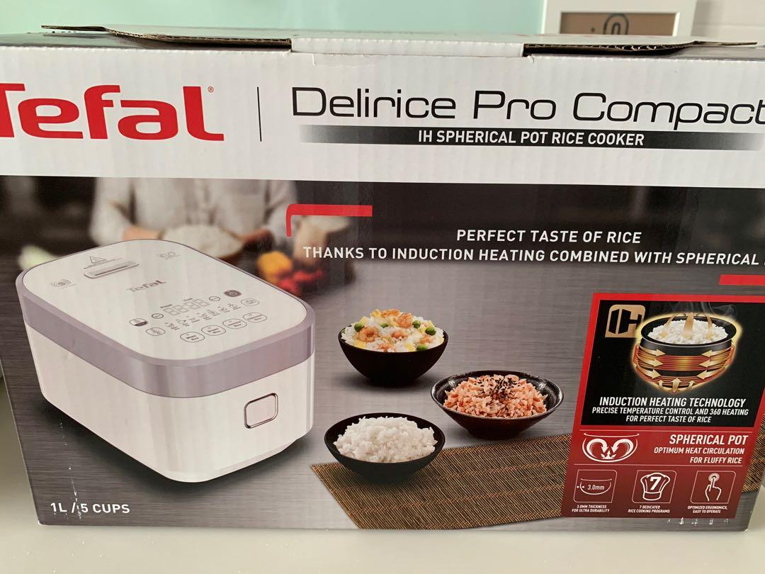 Tefal RK8001 DELIRICE PRO COMPACT IH RICE COOKER (1L), TV & Home Appliances, Kitchen Appliances