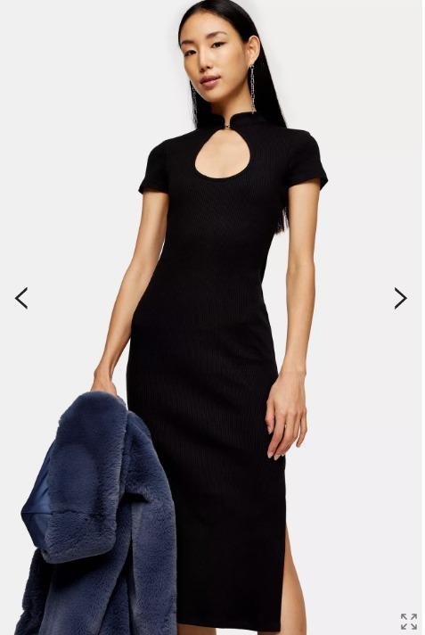 Keyhole midi dress sale