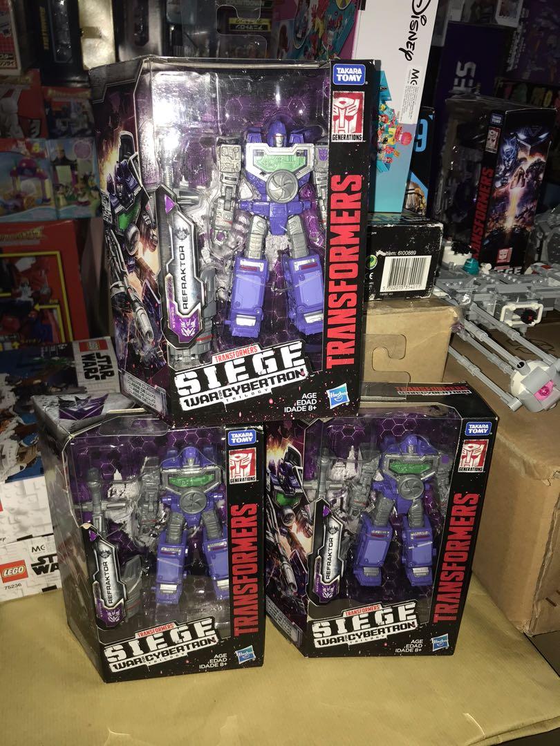 Transformers Siege WFC Refraktor Reflector Set Of 3 MISB 
