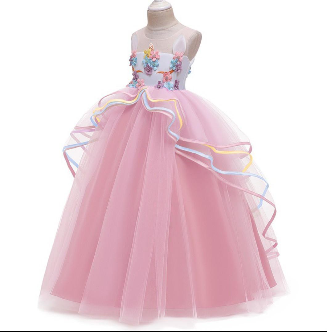 unicorn gown for 7 years old