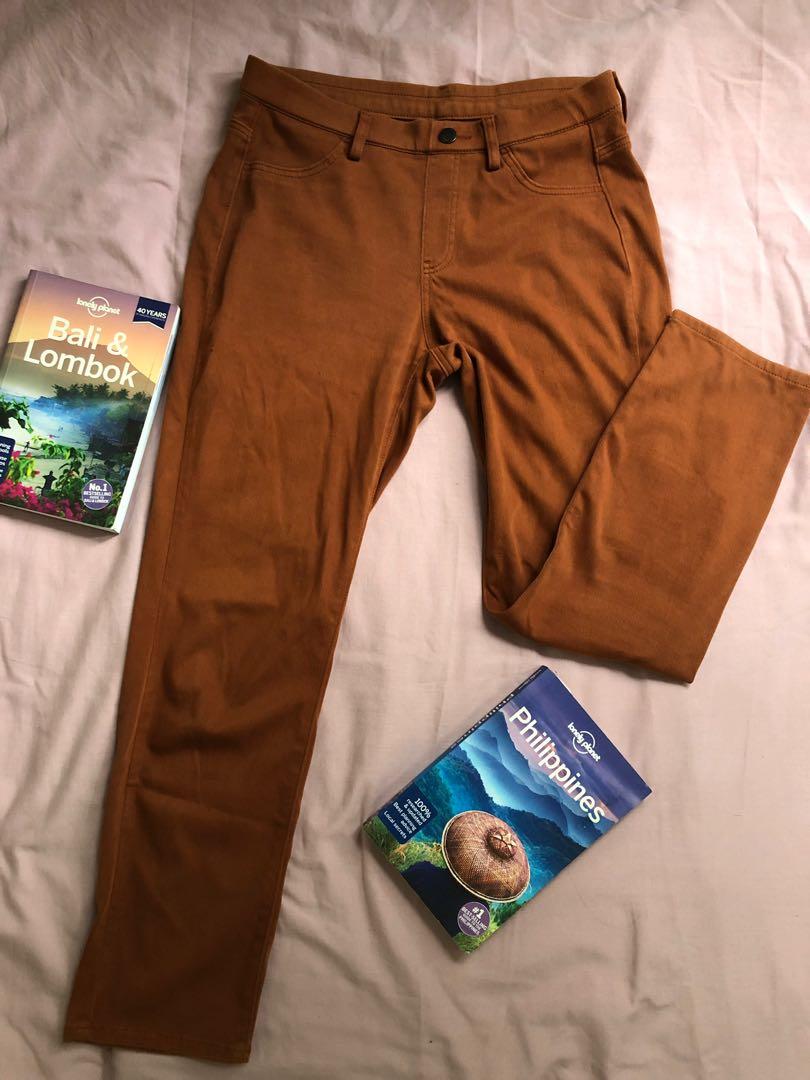 burnt orange khaki pants