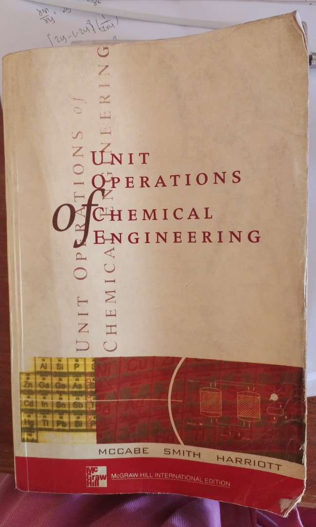 Mccabe And Smith Unit Operations 6th Edition Unit Operations of Chemical Engineering by McCabe 6th Edition, Hobbies