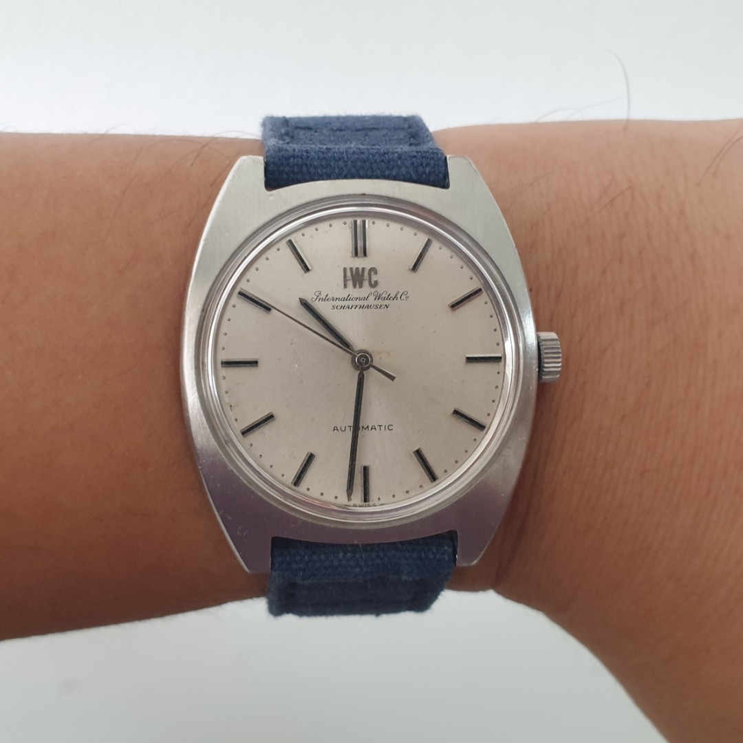 IWC vintage 1828 Calibre 854B automatic watch Yacht Club era