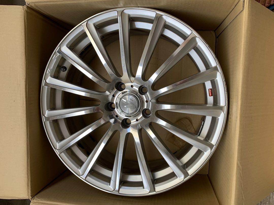 Weds Leonis FW 19 吋114.3 x 5 ET42 8J, 汽車配件, 車軚- Carousell