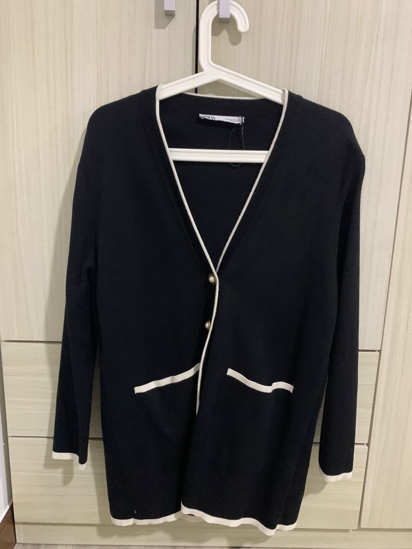 Zara chanel style cardigan clearance