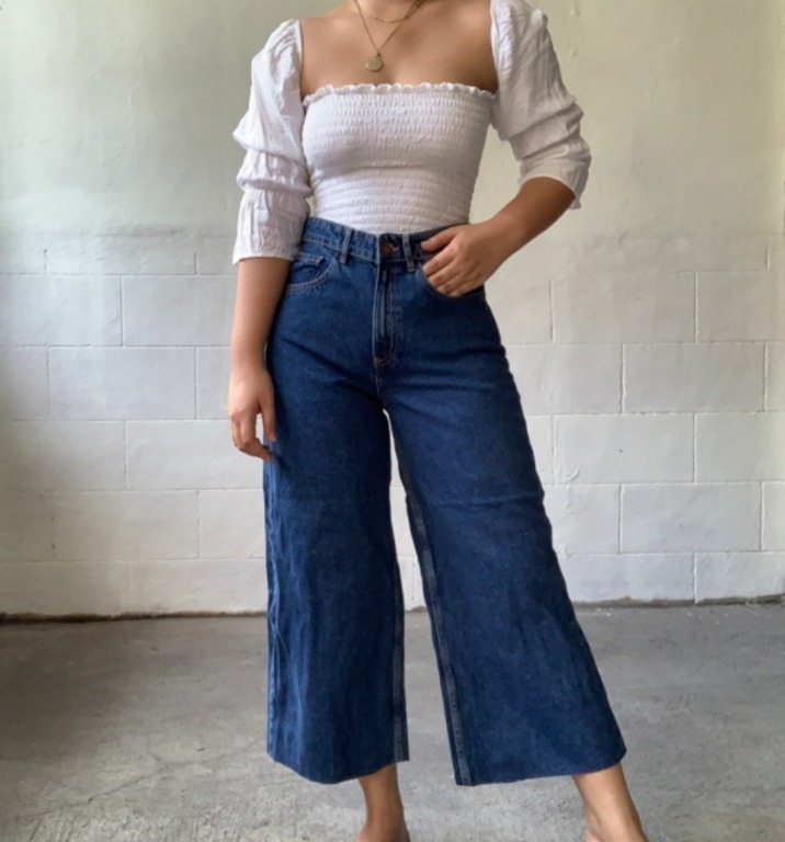 jeans wide leg pants
