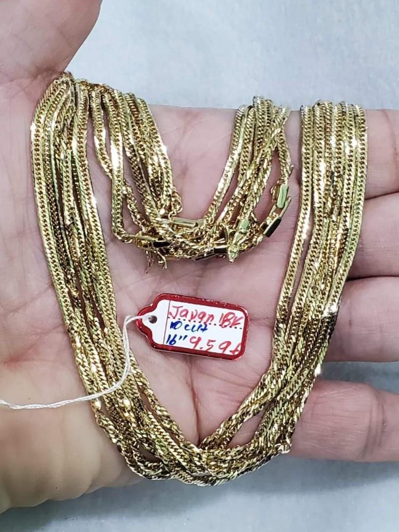 18K Japan Gold Chain 10 Cut VSPL, Women 