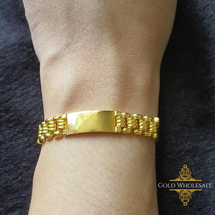 916 Gold Simple Watch Strap Design Bracelet