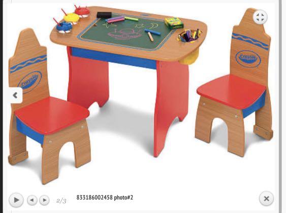 Crayola wooden table & chair set on sale
