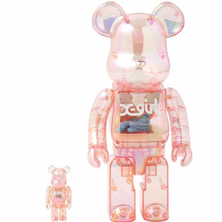 400%+100%] X-girl Bearbrick 2020 pink version, 興趣及遊戲, 玩具