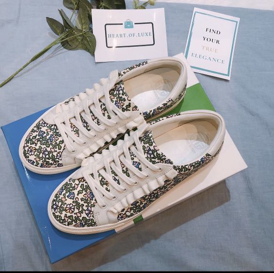 tory burch floral sneakers