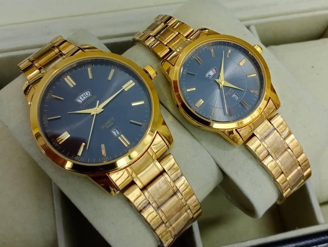 JewelryWe Luxury Couple Watches Gold-Silver Tone India | Ubuy