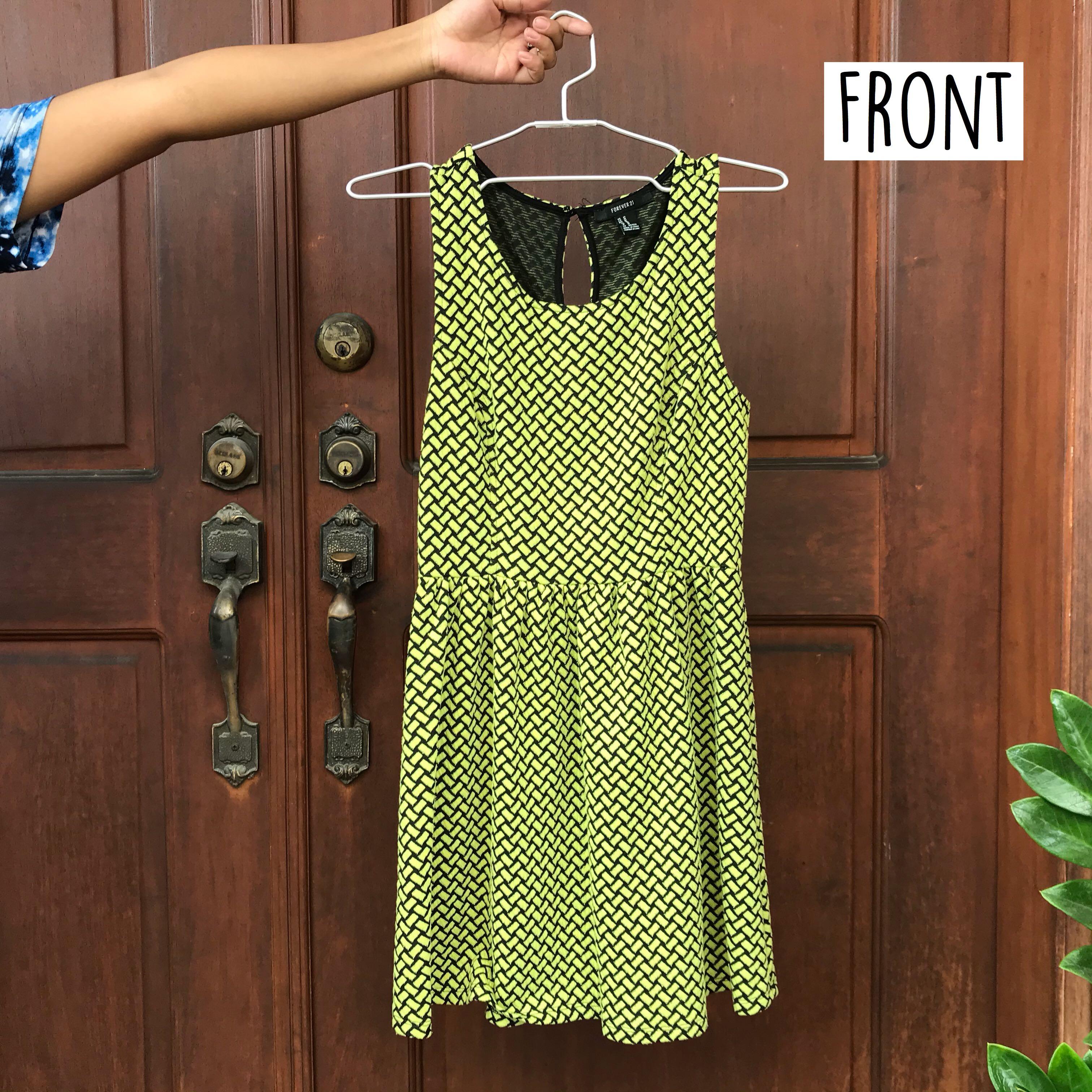 lime green dress forever 21