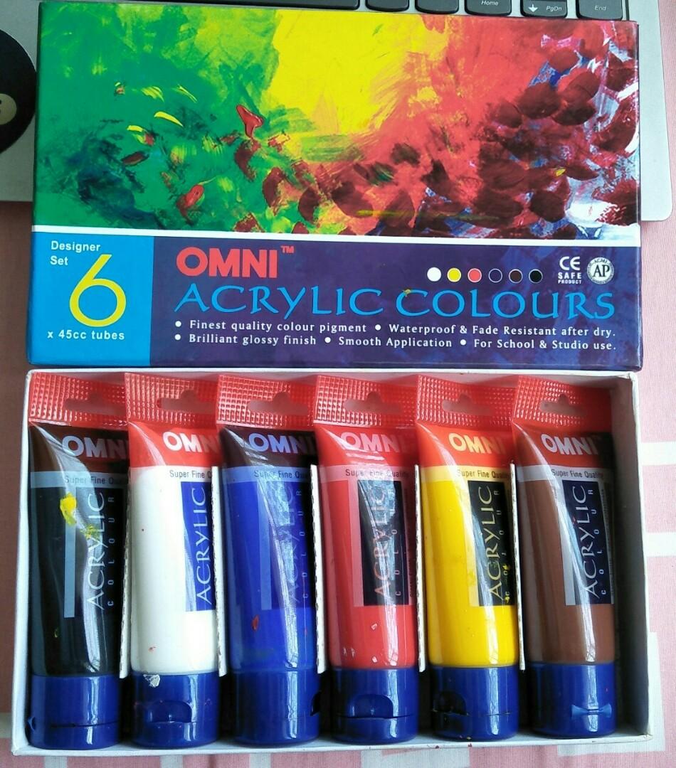 Acrylic Paint, Watercolor Paint, Hobbies & Toys, Stationery & Craft