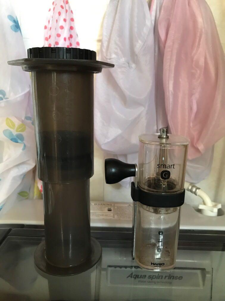 Aeropress \u0026 Hario Grinder set, TV 