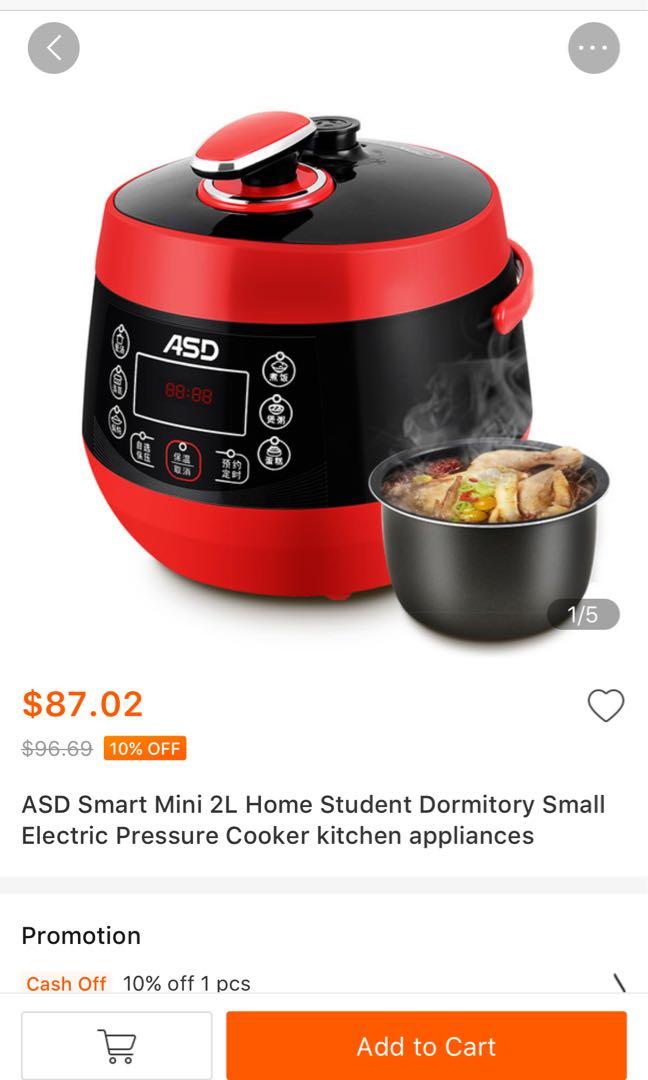 Asd electric best sale pressure cooker