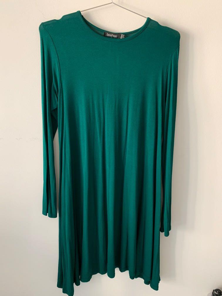 boohoo mint green dress