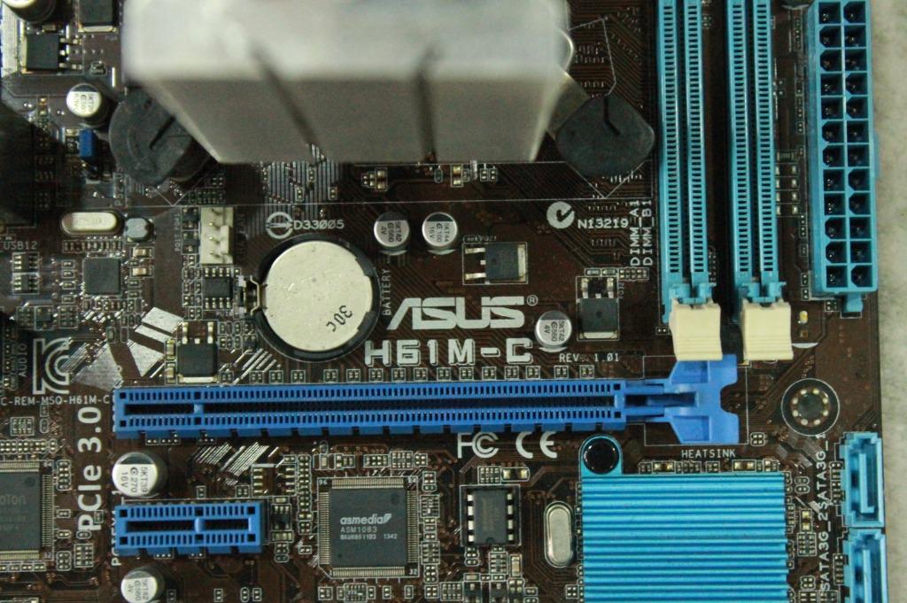 Asus H61MC Motherboard, Computers & Tech, Parts & Accessories