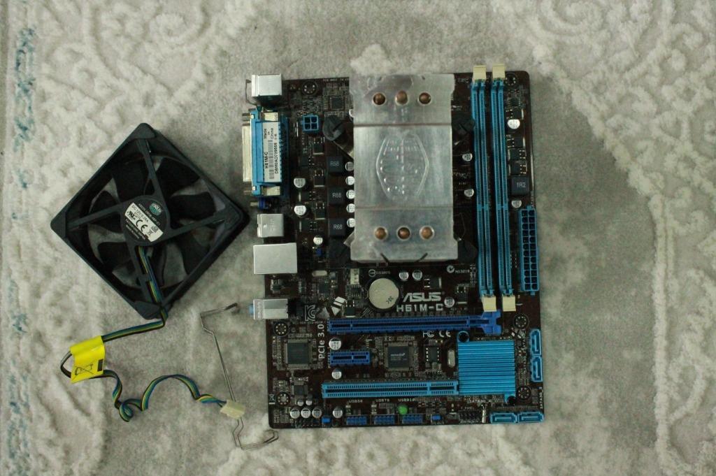 Asus H61MC Motherboard, Computers & Tech, Parts & Accessories