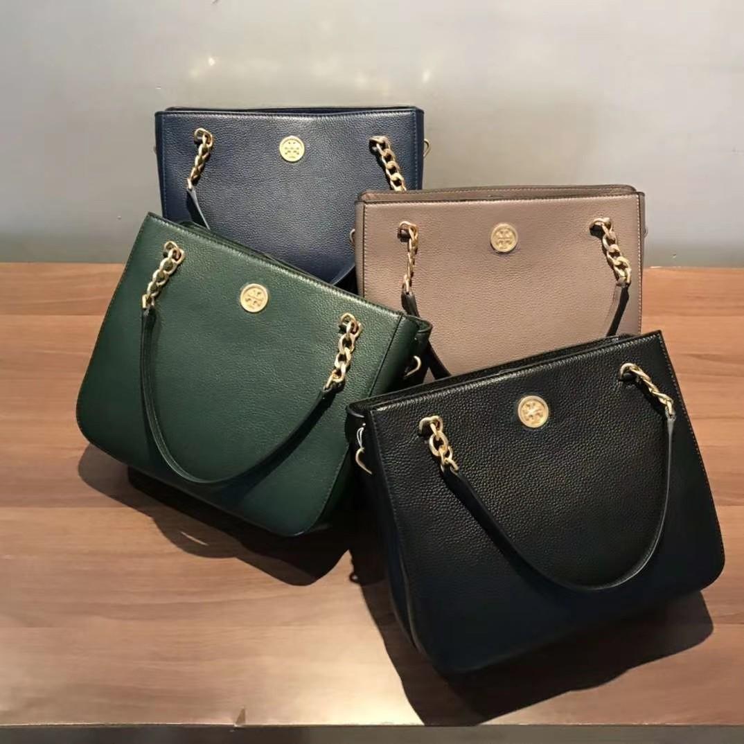 Tory burch mason triple compartment satchel sale