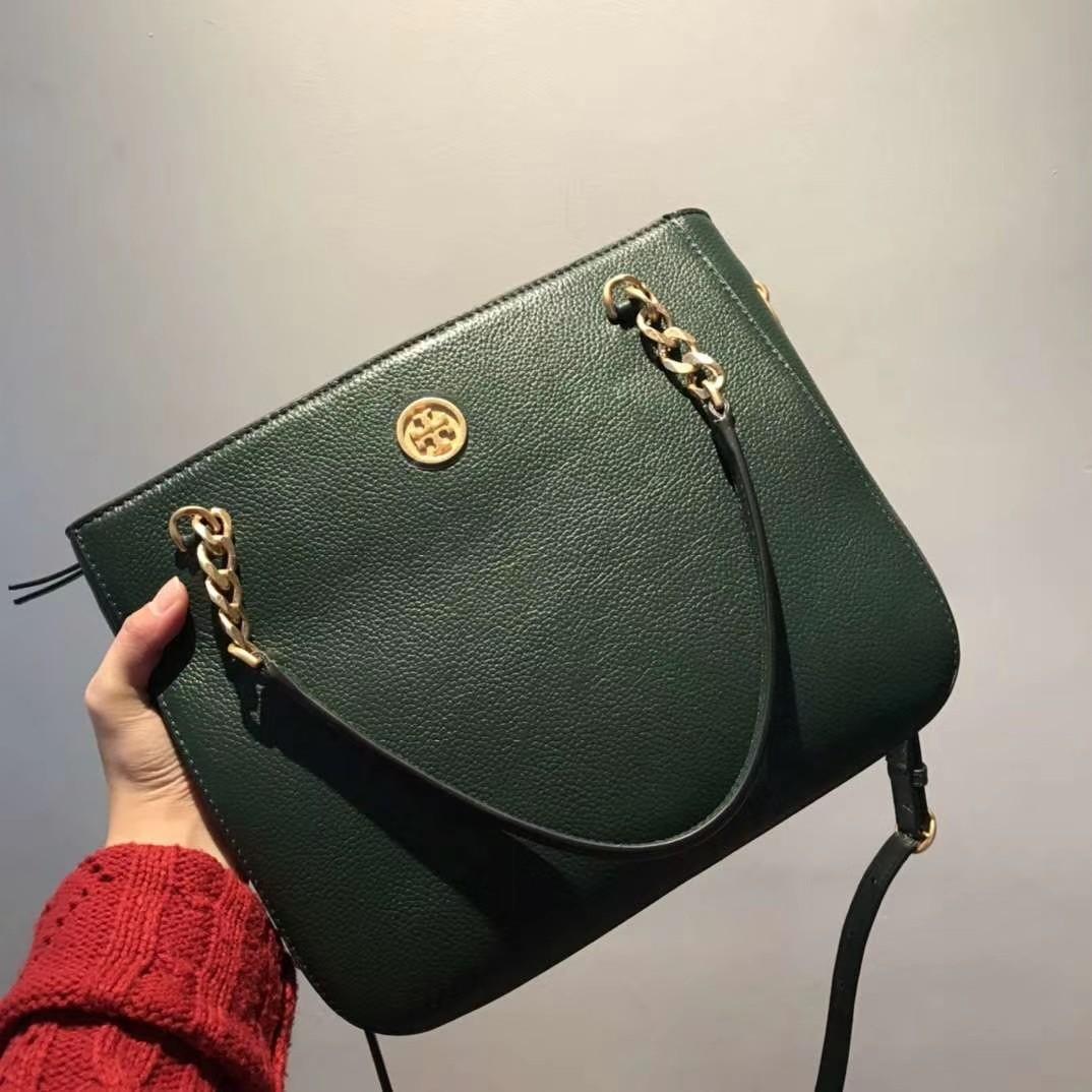 Tory burch mason triple compartment satchel on sale