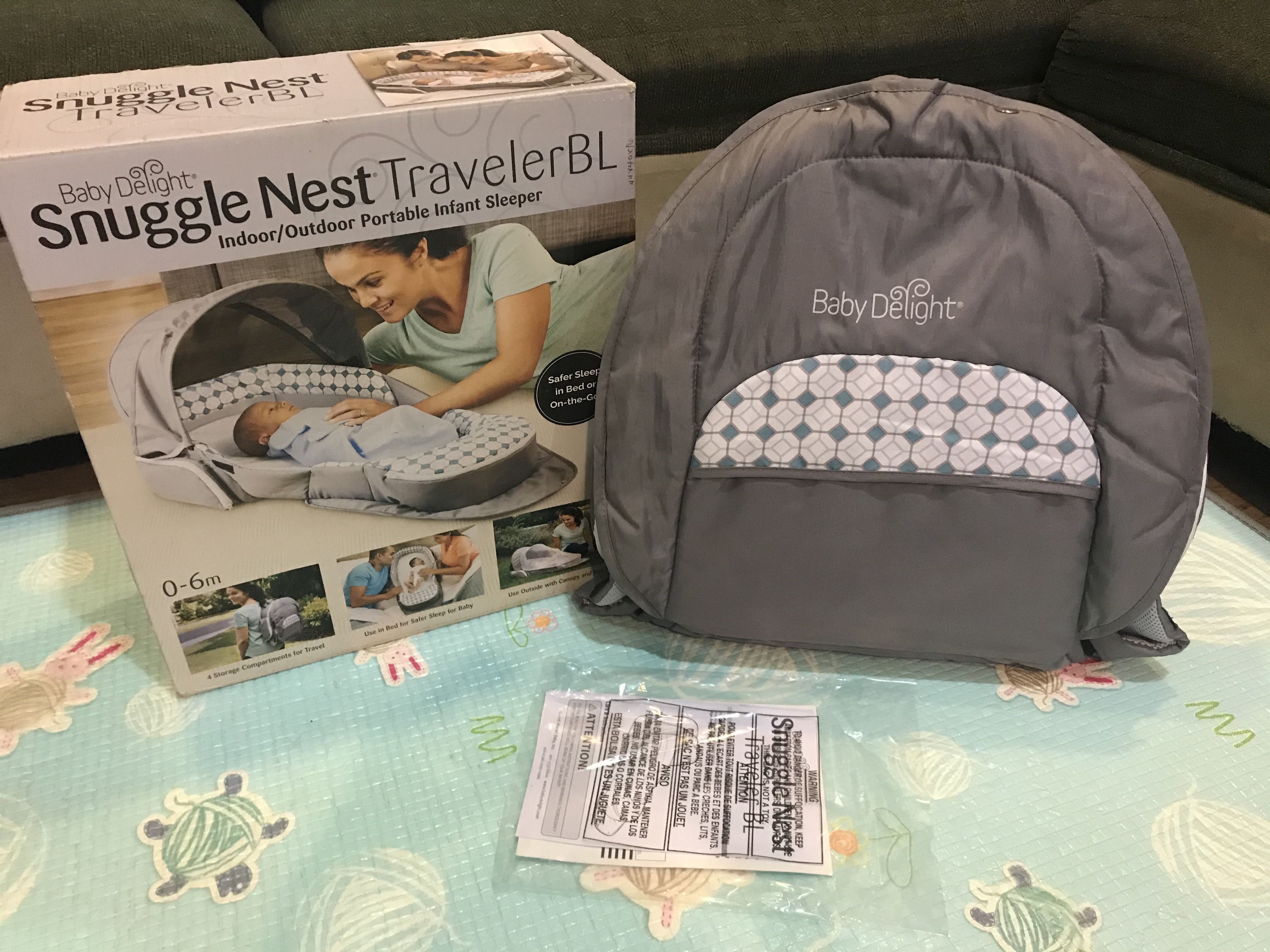 Baby delight snuggle nest traveler bl deals