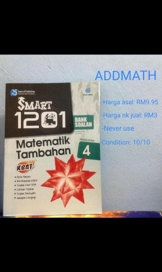 Bank Soalan Matematik Tambahan Tingkatan 4 Bm Version Books Stationery Books On Carousell
