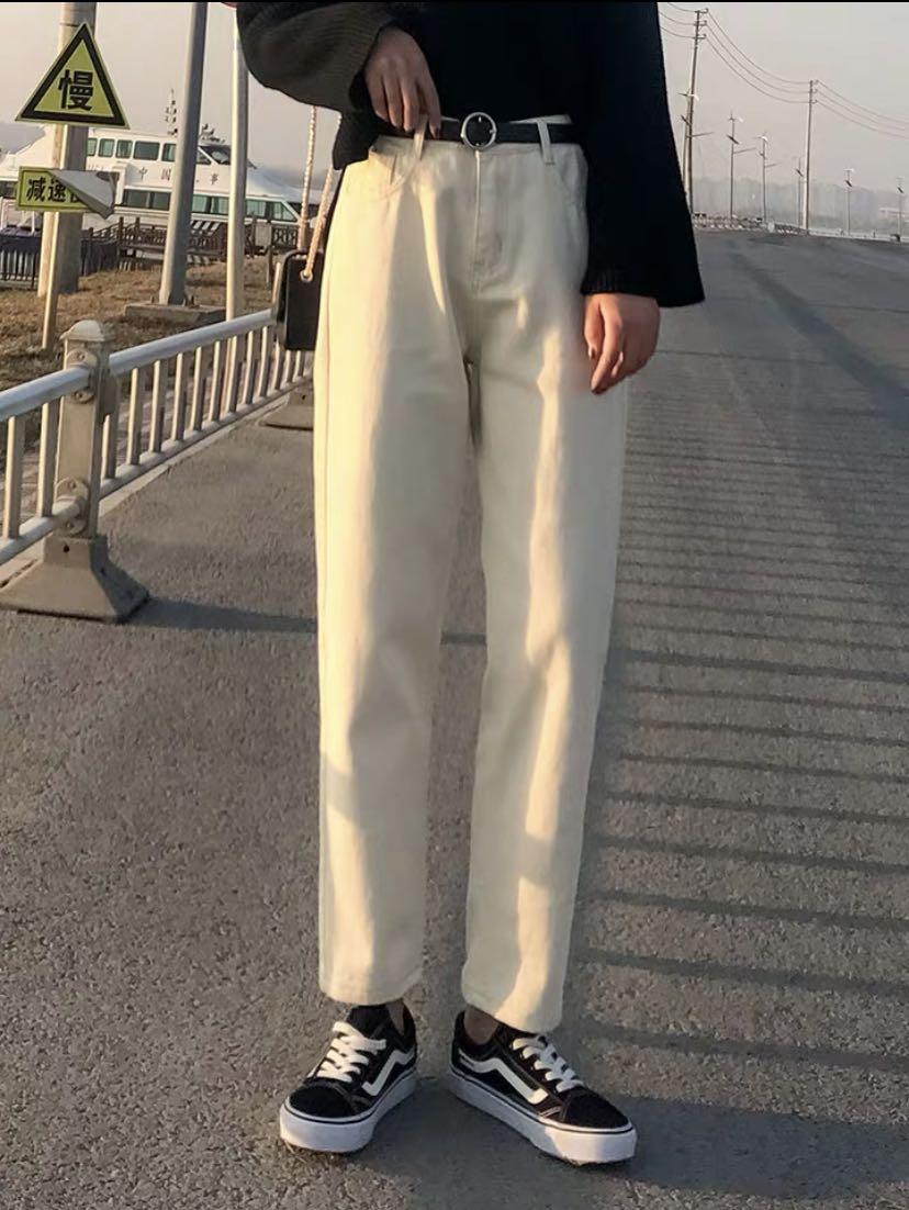 Mom jeans cream