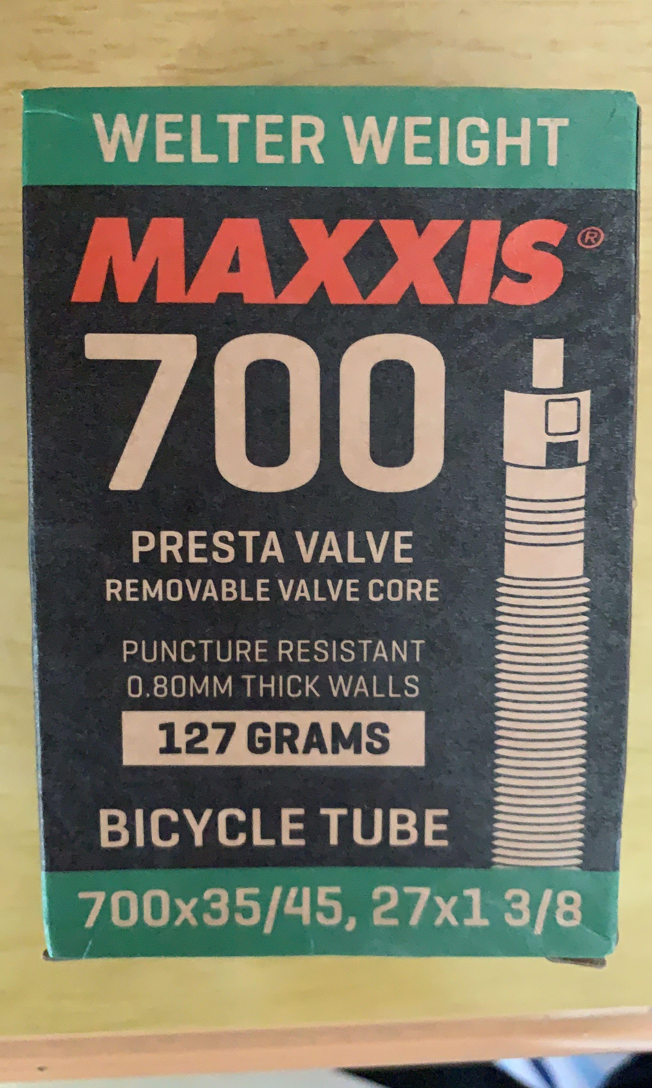 36mm Valve Length 700 x 35-45 Maxxis Welterweight Tube Presta Vavle 
