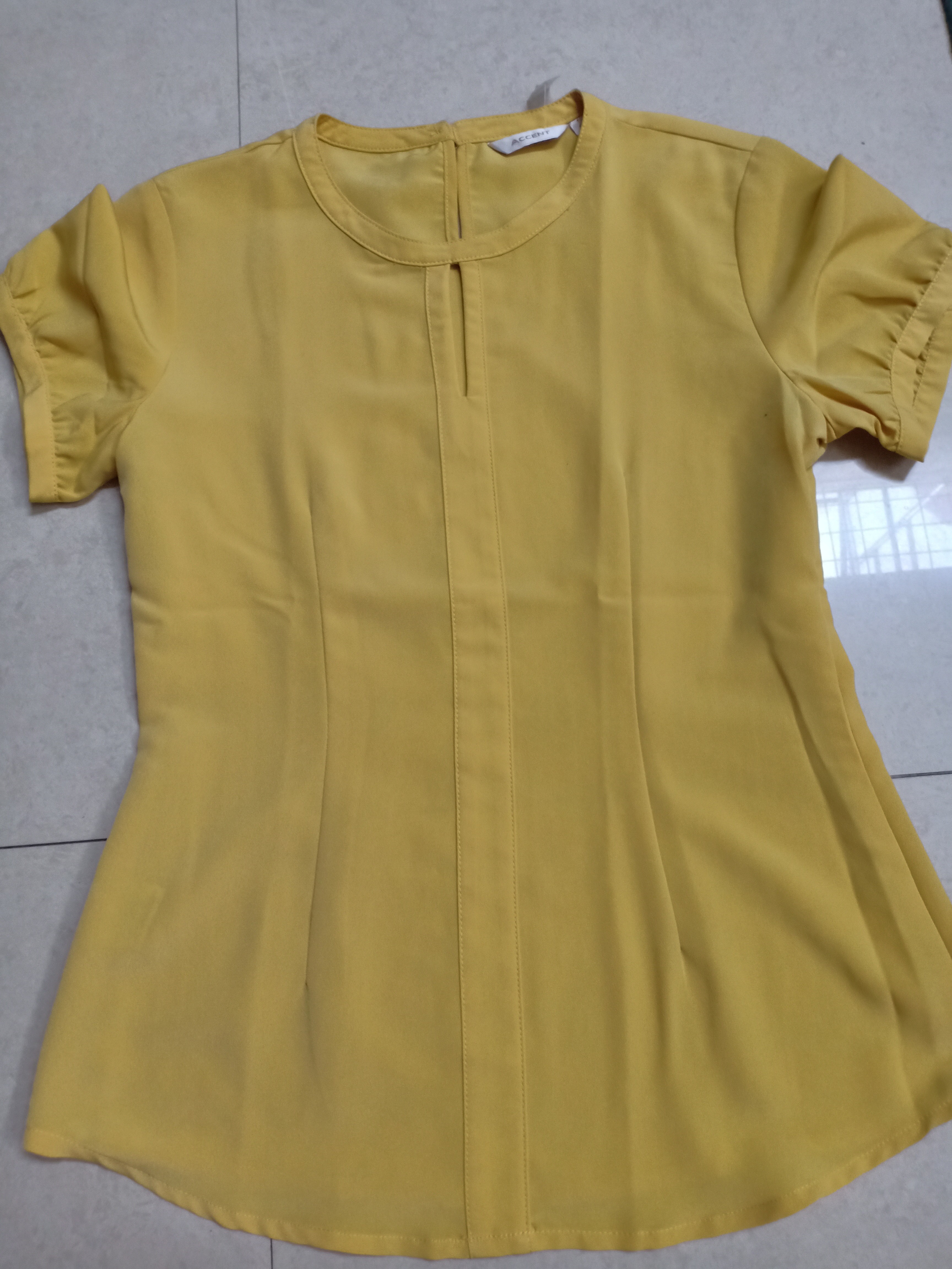 Baju Blouse Kuning Lime Malaysia