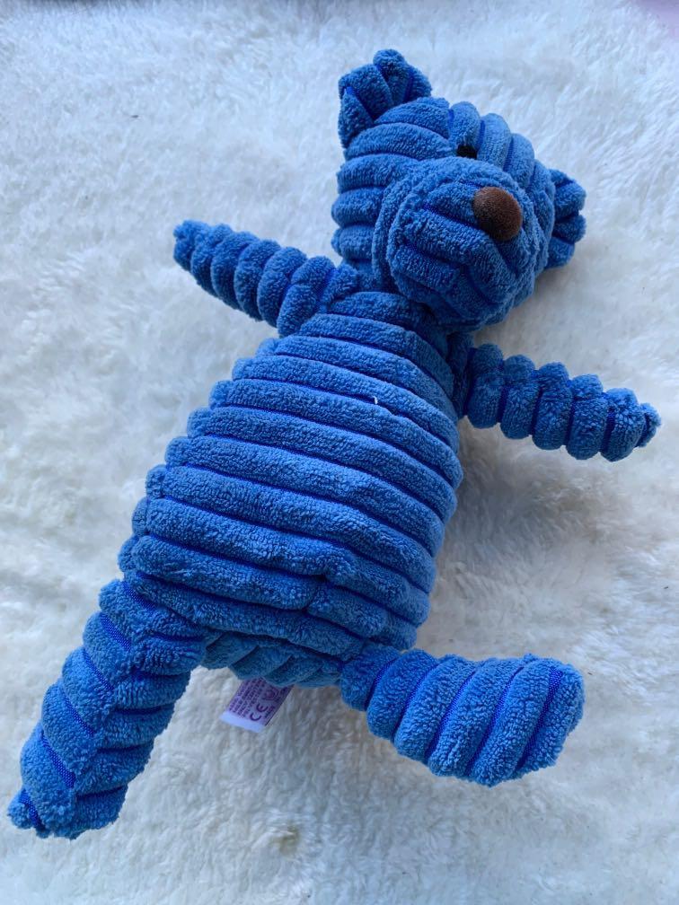 blue bear dog toy