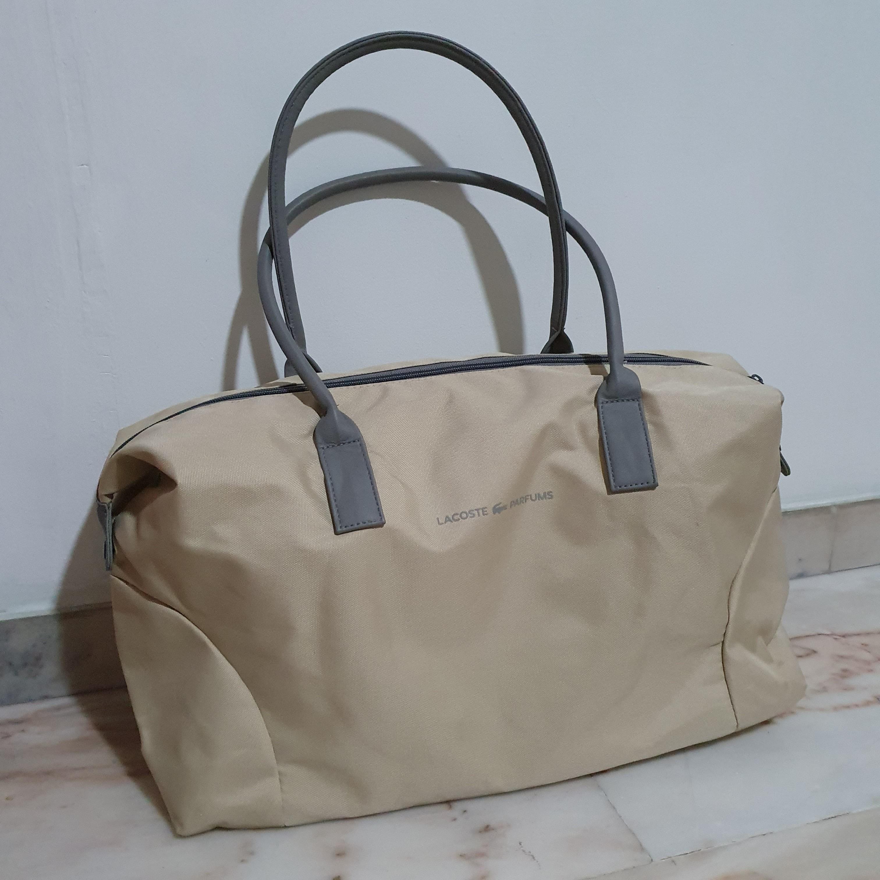 lacoste parfums duffle bag