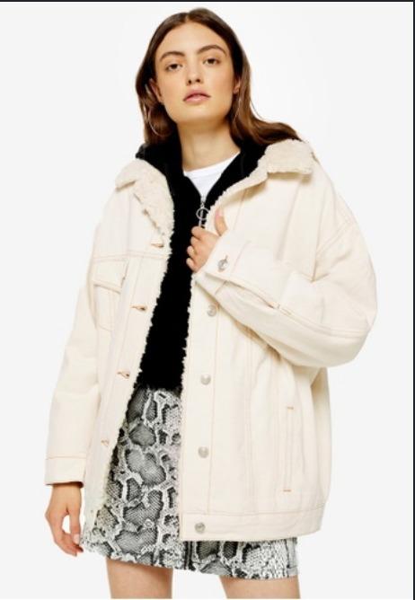 Topshop borg hoodie deals