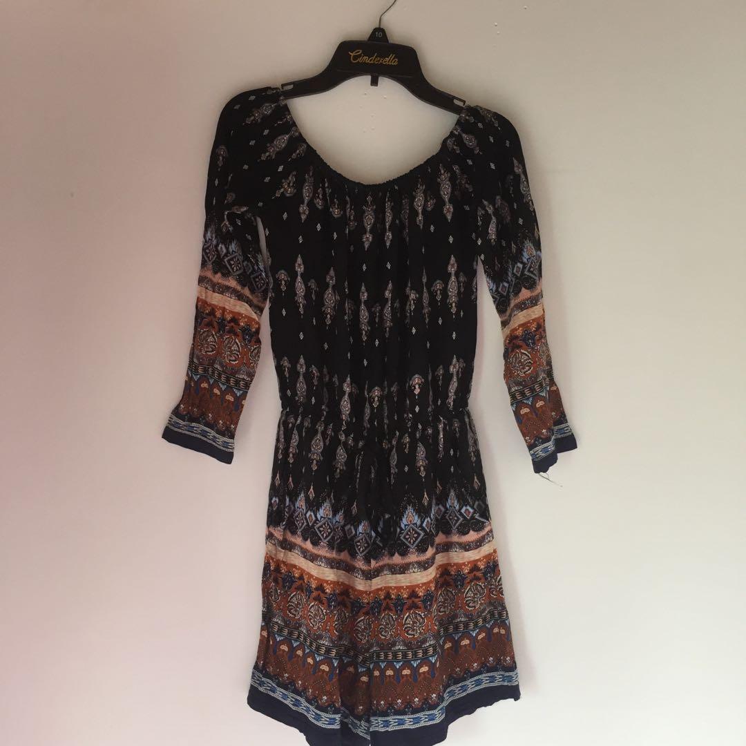 boho romper dress