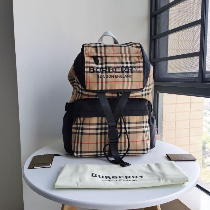 burberry backpack size