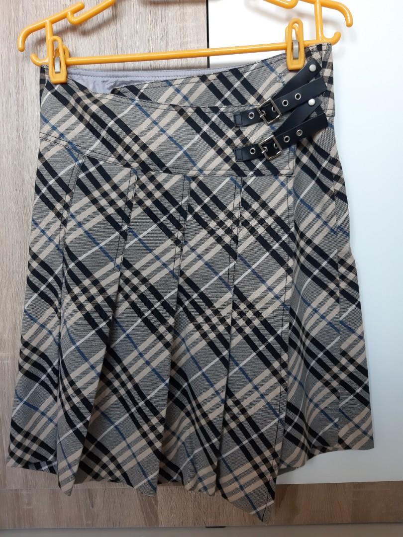 burberry wrap skirt