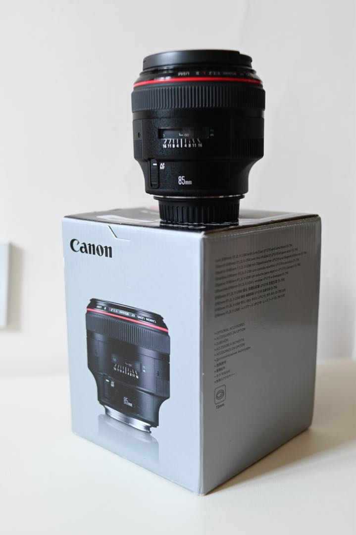Canon EF 85mm f/1.2 L II USM f1.2 大光圈, 攝影器材, 鏡頭及裝備 