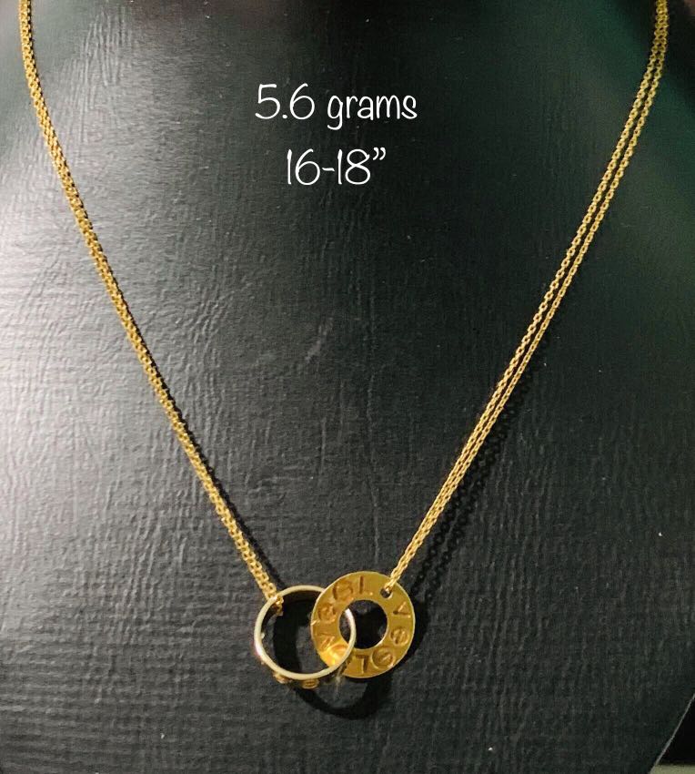 Cartier inspired 18k Saudi gold necklace Women s Fashion Jewelry Organizers Necklaces on Carousell