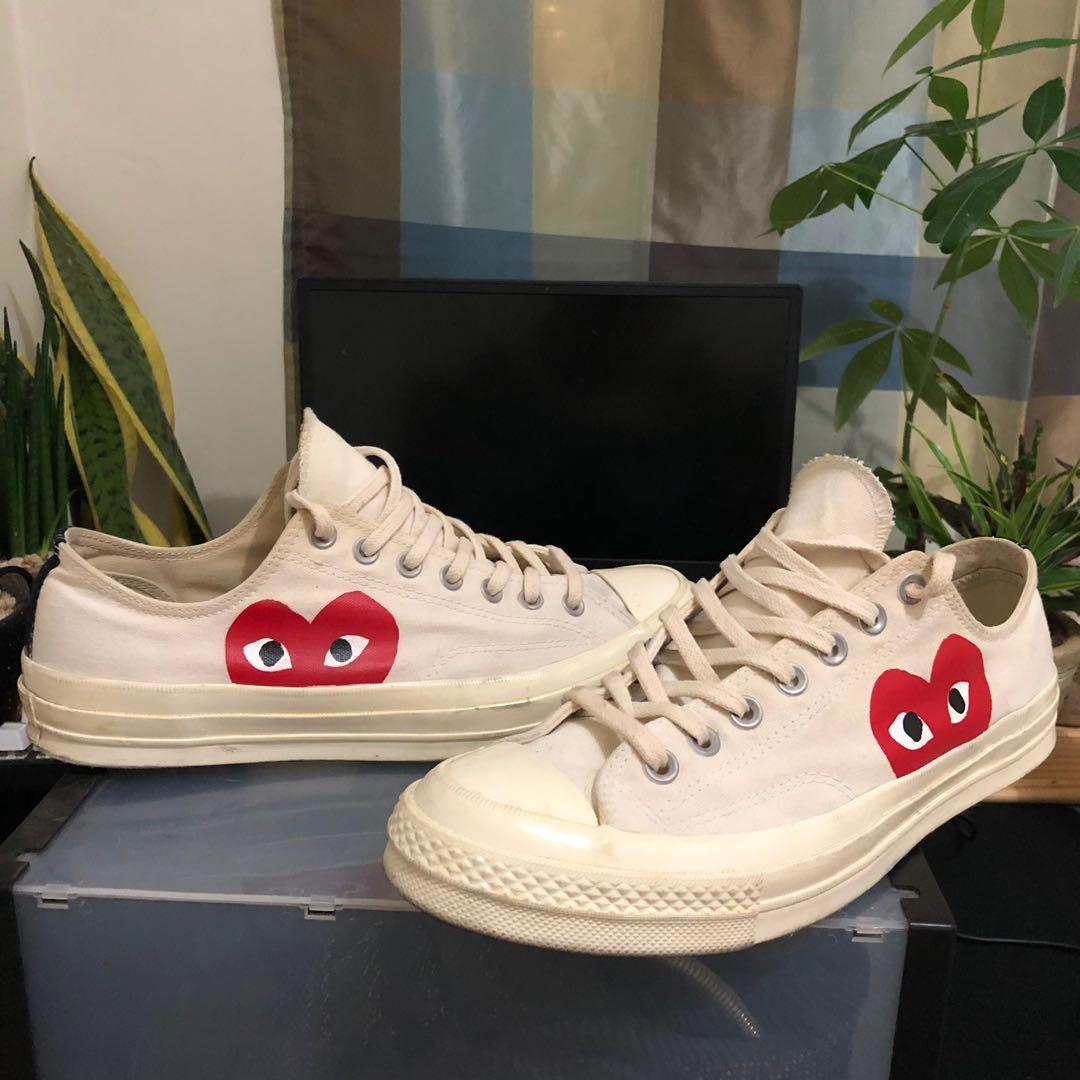 CDG x Converse big heart logo