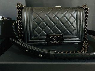 100+ affordable chanel boy so black For Sale, Bags & Wallets