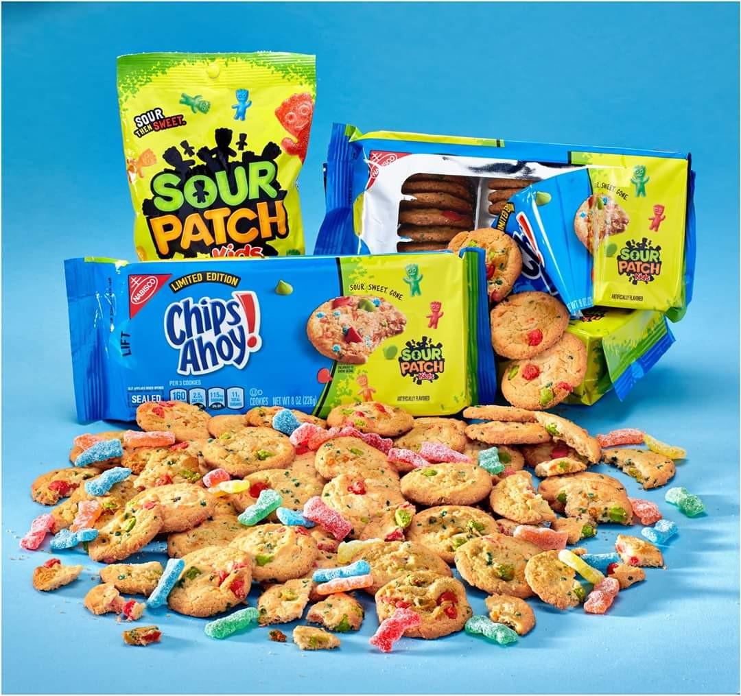 Chips Ahoy x Sour Patch Kids, Food & Drinks, Local Eats on Carousell