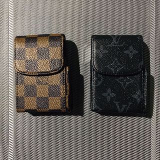 NOT AUTHENTIC/FAUX LV print Cigarette Case with attached lighter, Luxury,  Bags & Wallets on Carousell