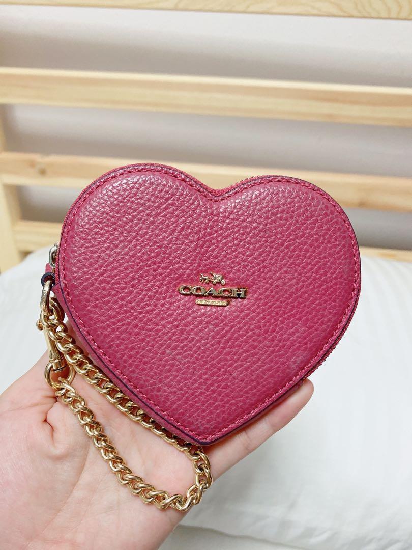Coach heart coin purse limited edition, Women's Fashion, Bags 