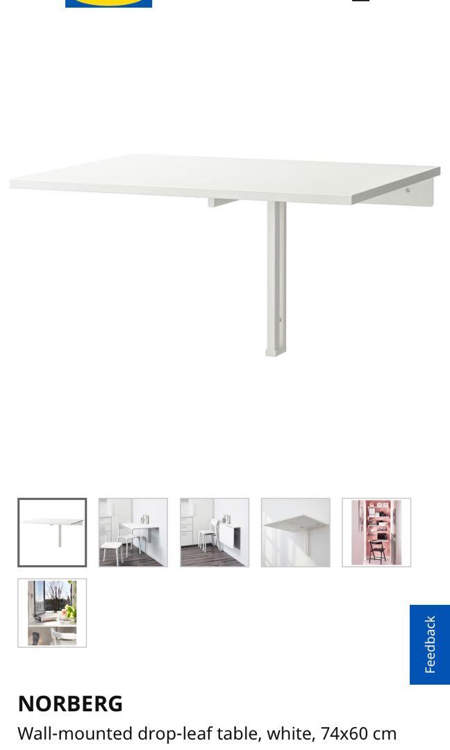 Combo Ikea Wall Table And Franklin Bar Chair Like New Home