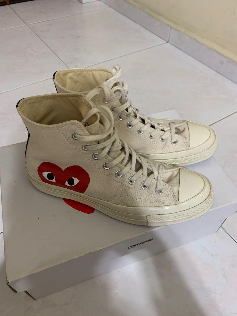 washing comme des garcons converse