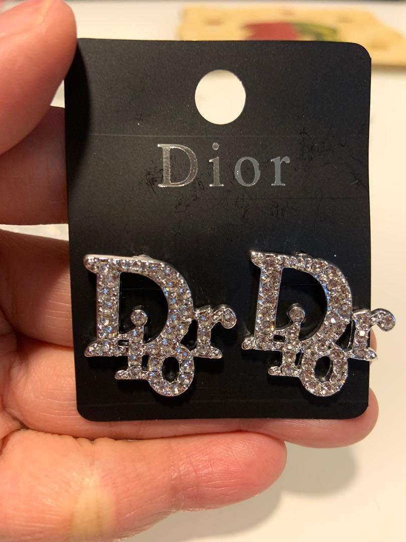 dior diamond earrings